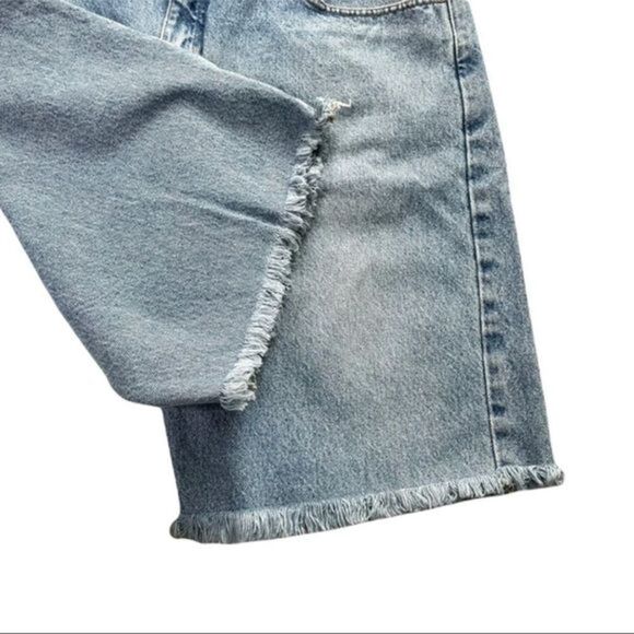 Vintage‎ Anchor Blue Loose cut off Jean shorts 38 - Picture 4 of 6